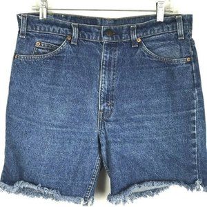 Levi's High Waist Denim Cut-off Shorts Frayed